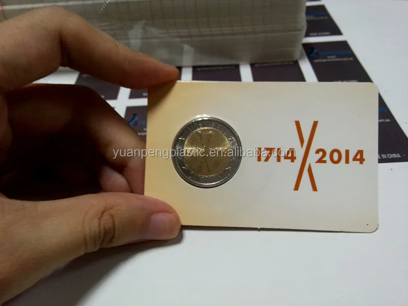 Customized Commemorative Coin Blister Packaging With Insert Card