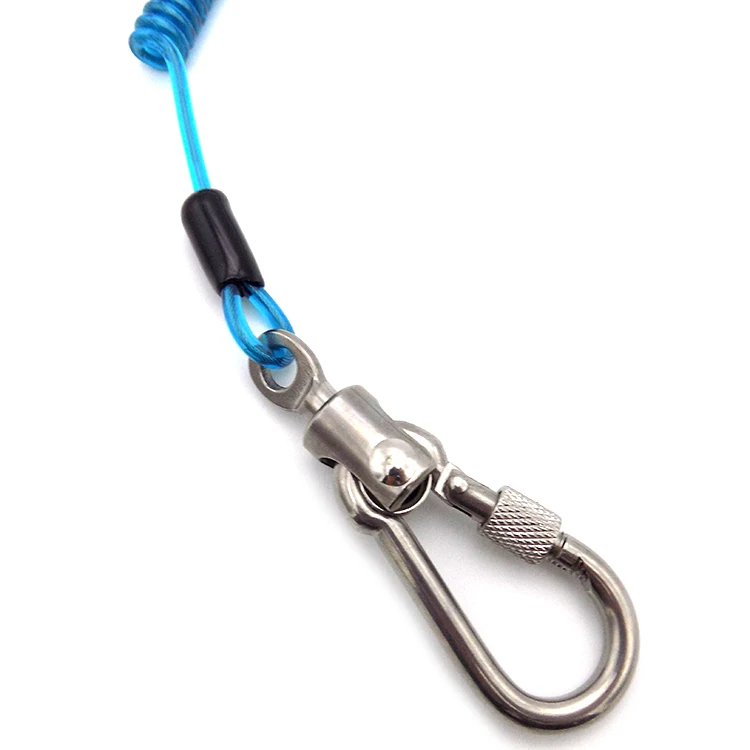 3.0mm Spanner Spring Lanyard With Carabiners - Buy Spanner Spring ...