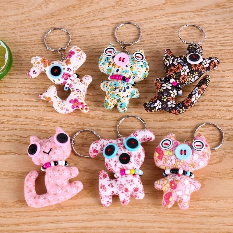Promotional Gift Handmade Fabric Plush Cute Animal Keychain Buy Fabric Plush Keychain,Fabric