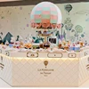 Simple Fancy Candy Cart Wood Counter Display Rack For Mall