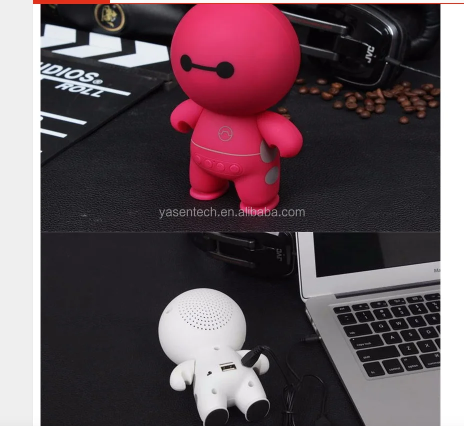 Mini Portable Wireless Cartoon baymax wireless speaker Support TF Card USB AUX Input Handsfree Call - ANKUX.COM