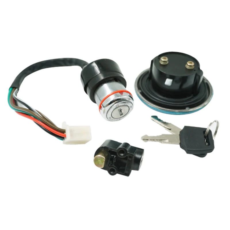 For Suzuki Gn125 125cc Motorcycle Ignition Switch Lock Fuel Gas Cap ...