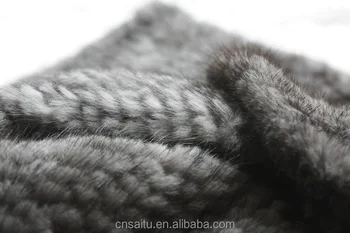 Large Knitted Mink Fur Plate Blanket Soft Cuddly Fleece Real Large Knitted Mink Fur Plate Blanket Soft Cuddly Fleece Real Sofa Throw Natural Color