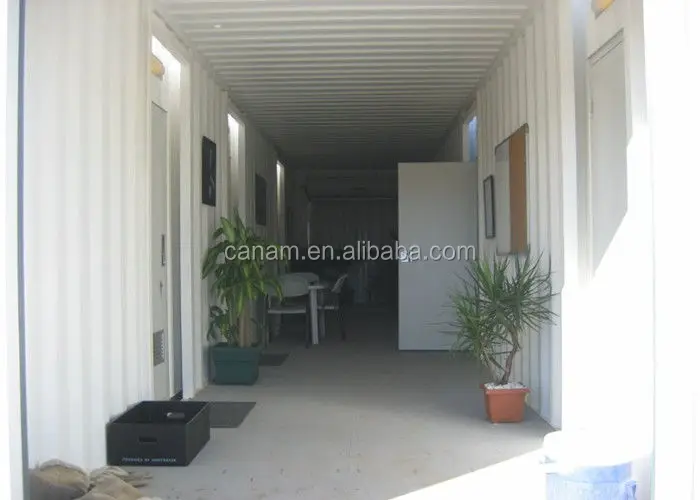 Military shelters made from shipping container house