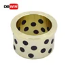 Custom automobile oilless graphite flange self lubricating bearing