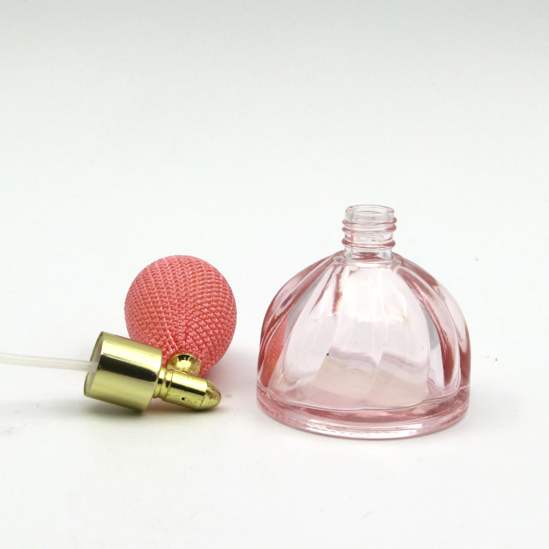 40ml Pink Semi Circle Glass Perfume 