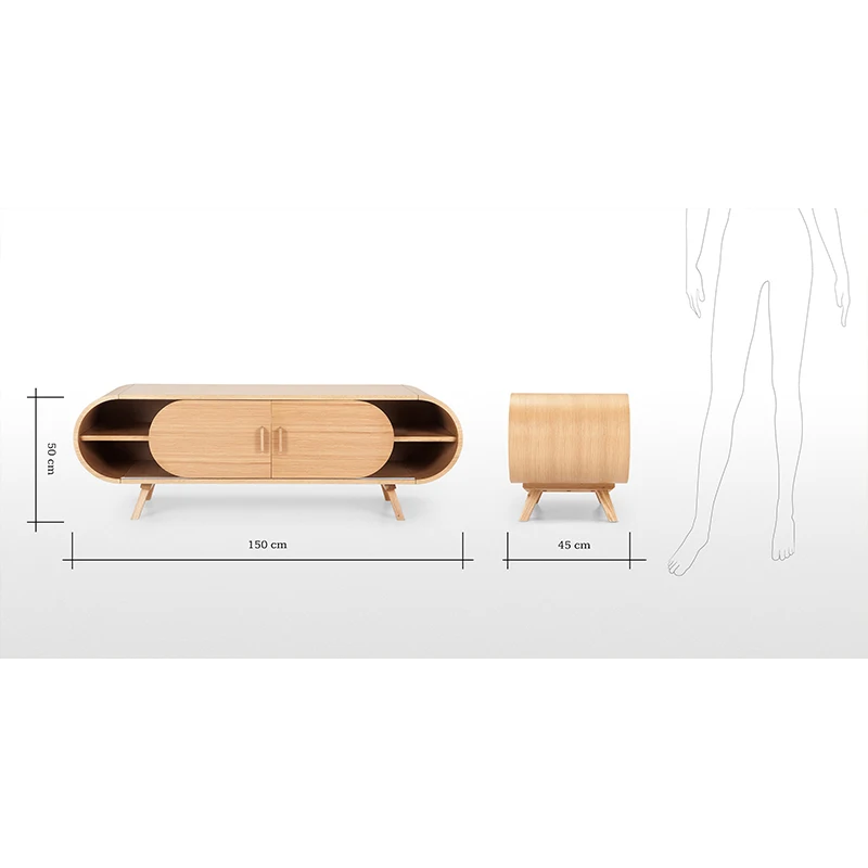 Scandinavian furniture small corner tv unit wholesale
