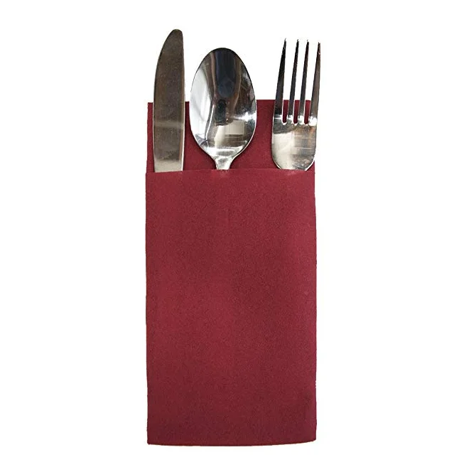 Airlaid Napkin Cutlery Pocket Color Paper Napkin Custom Dinner