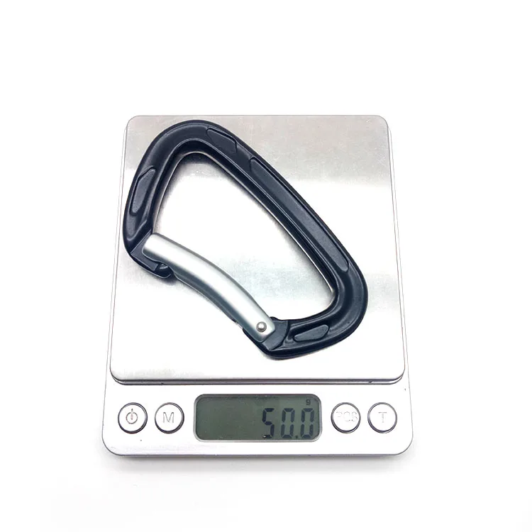 High Quality D Shaped Snap Hook Tensile Aluminum Carabiner for Rock Climbing/Hiking