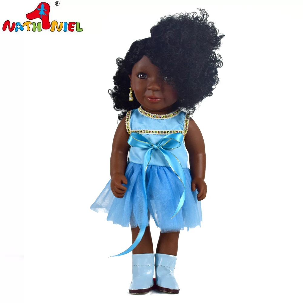 2018 Guangzhou Factory Wholesale Lifelike African Black Girl Doll Toy