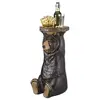 polyresin items Black Forest Bear Pedestal Table