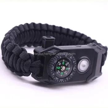 paracord survival bracelet with compass