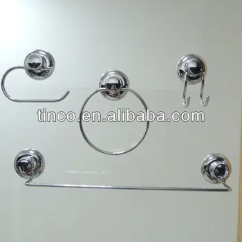 Super Suction Metal Bathroom Accessories Set Metal Bathroom Accessories Set