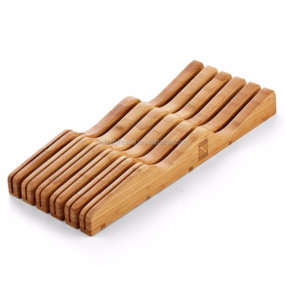 Universal Pure Bamboo In Drawer Organizer Wooden Bamboo