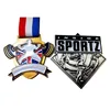 Mental sport medal powerlifting match or championship award medal