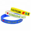 Wholesale CHEAP Autism awareness Mom/Dad Rubber Bracelets Silicon Bileklik kids Silicone Wristband