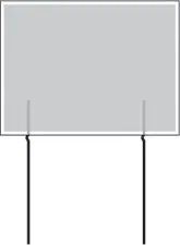 Corrugated Sign EZ Wire Stakes (Pkg of 25 sets of 2/$.68 ea) - Yard Sign Stake - Use with 4mm Corrugated Signs