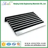 Extruded aluminum external stair nosing for step safety