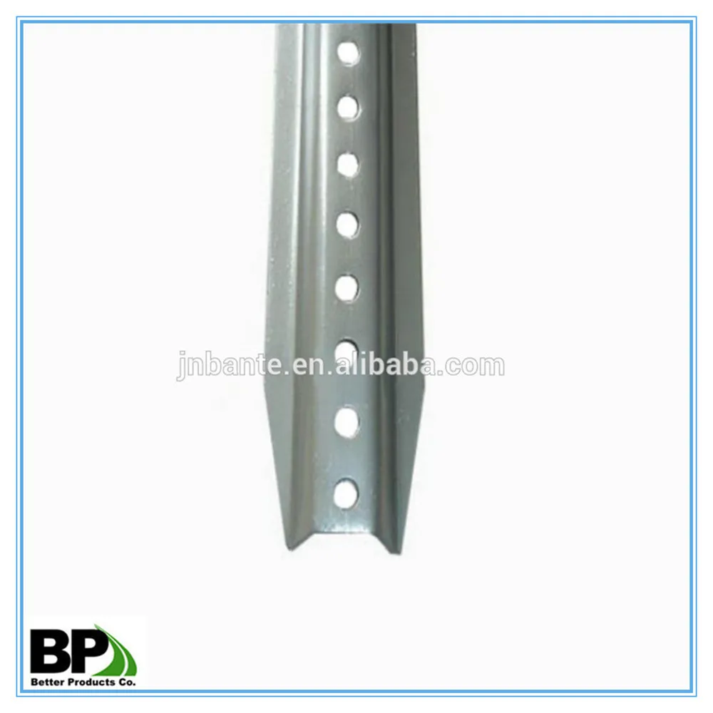 Steel Material U-Channel Posts in Tapered Ends with OEM Service