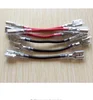 Double head 6.3mm insert spring leadwire battery cable Switch connector wire with sheath 0.5 square 60MM pure copper wire