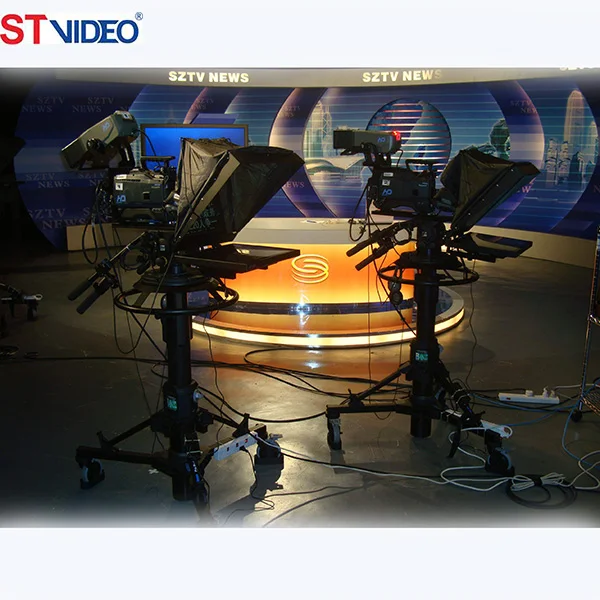 LCD Screen on camera teleprompter
