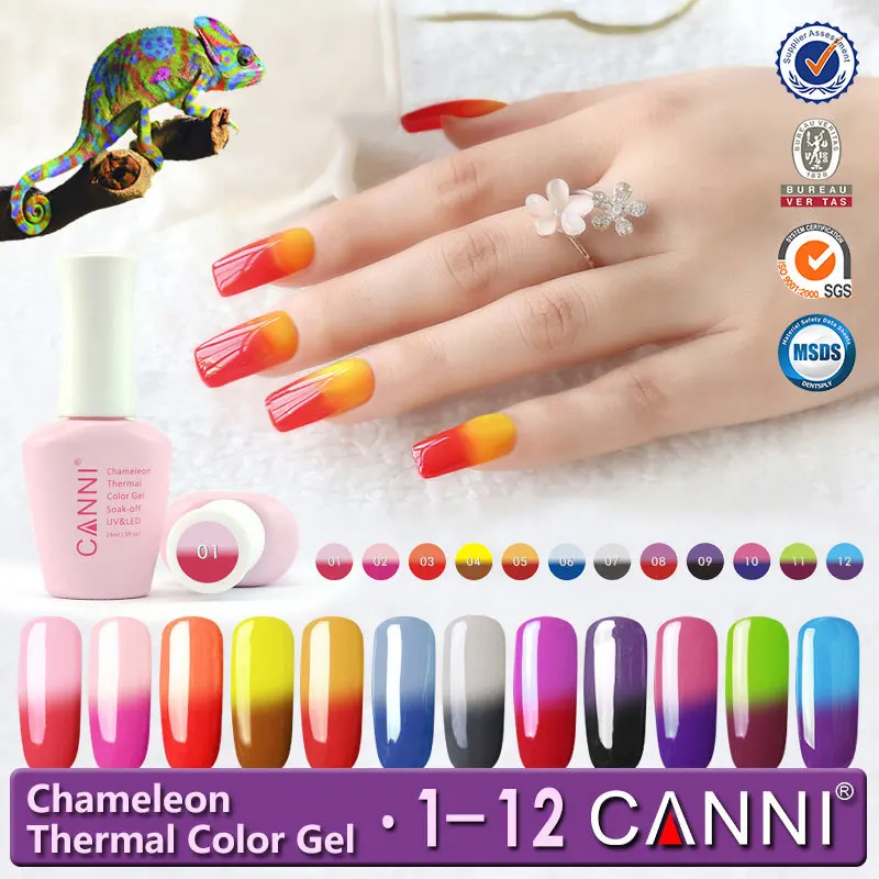 50423j Canni Temperature Chameleon Mood Changing Colors Uv Nail Gel 50423j Canni Temperature Chameleon Mood Changing Colors Uv Nail Gel Polish