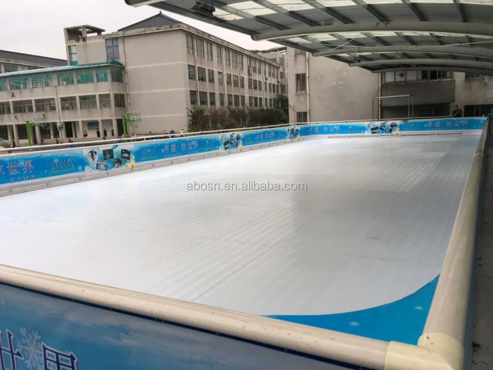 Uhmwpe Artificial Ice Panel / Plastic Synthetic Ice Rink / Hockey