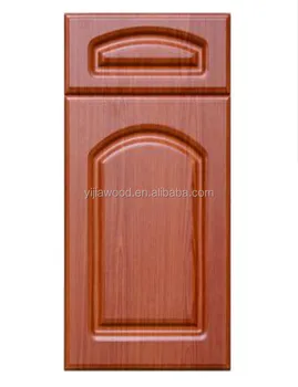 Wooden Grain Pvc Veneer Skin Cabinet Door Kitchen Cabinet Doors