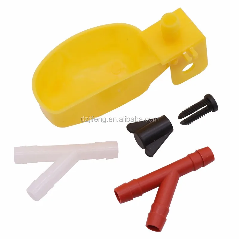 Automatic Quail Drinker Waterer Bowl Plastic Bird Drinker Breeding