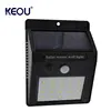 New bright factory led lighting outdoor motion sensor intelligent surface mounted smd solar wall light with ip65