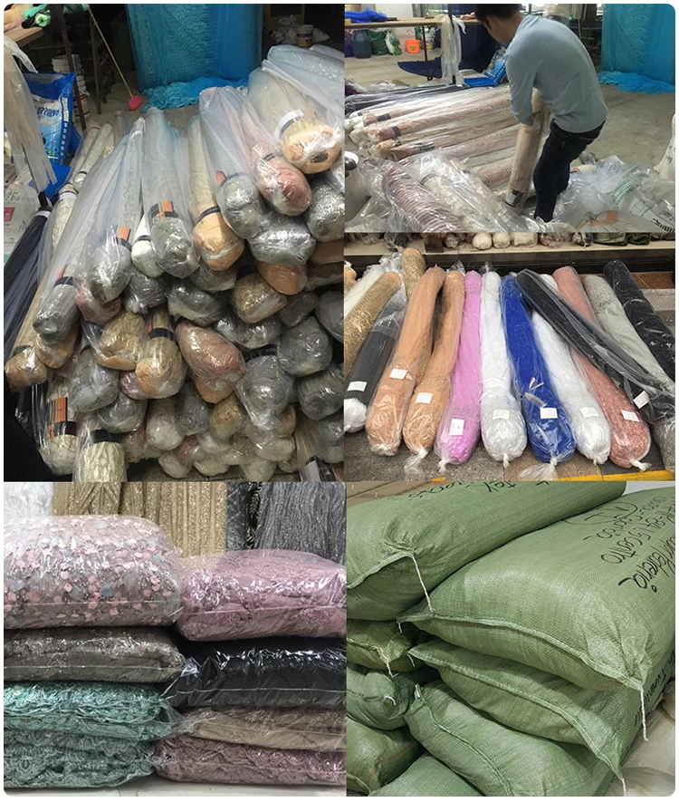 lace fabric packing