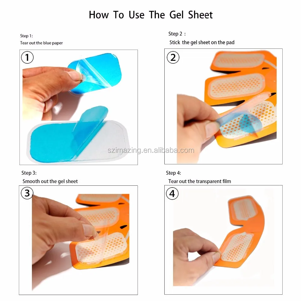 Abs Stimulator Gel Pads Replacement For Muscle Stimulator Gel2pcs Gel
