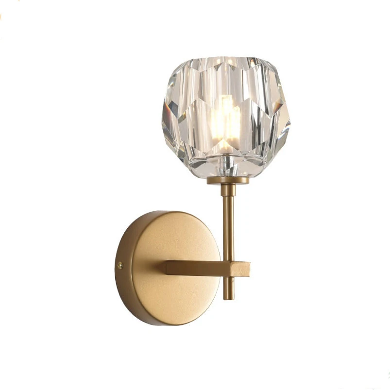 High Quality And Cheapest Price Modern Design Wall Lamp Gold Color Glass Shade Wall Lights For Home Wall Decoration