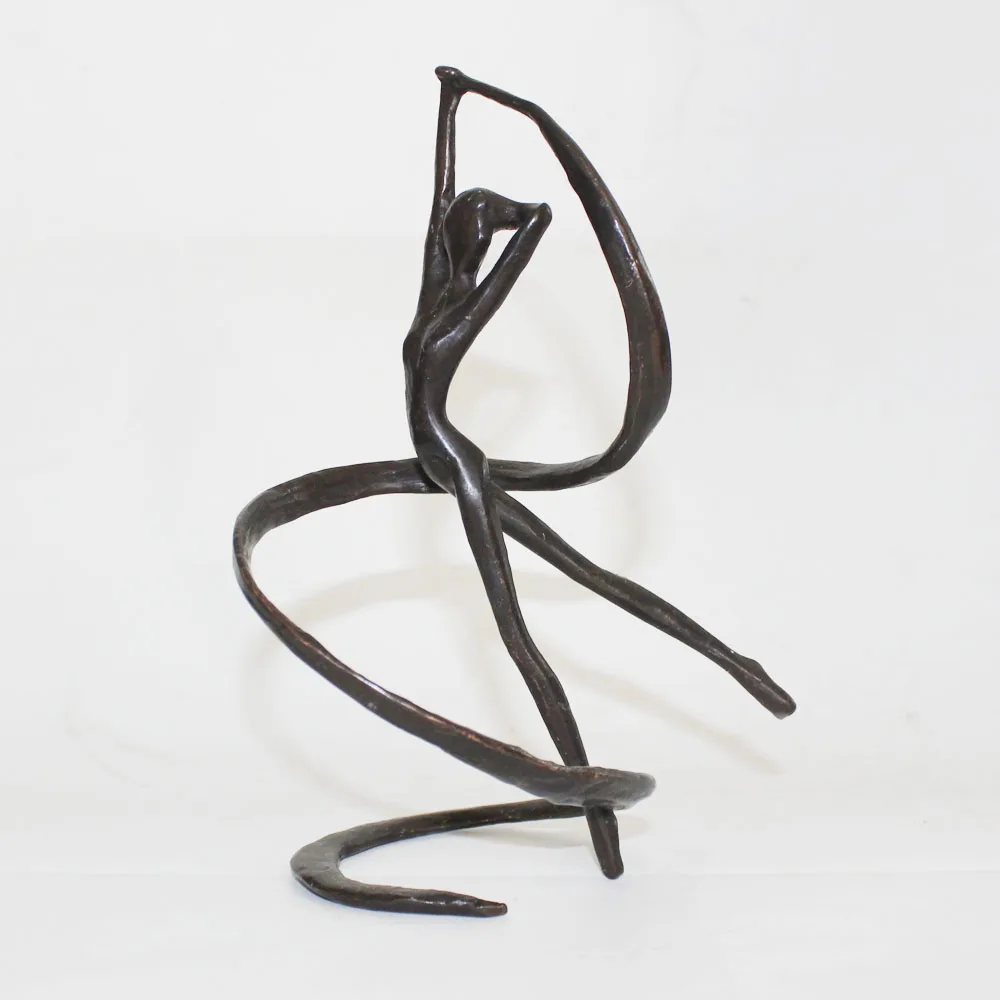 Ribbon Dancer Sculptures Bronze Figurines For Home Decoration Buy