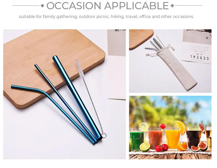 Eco Friendly Metal Straw Case,Reusable Straw Case With Pouch/stainless