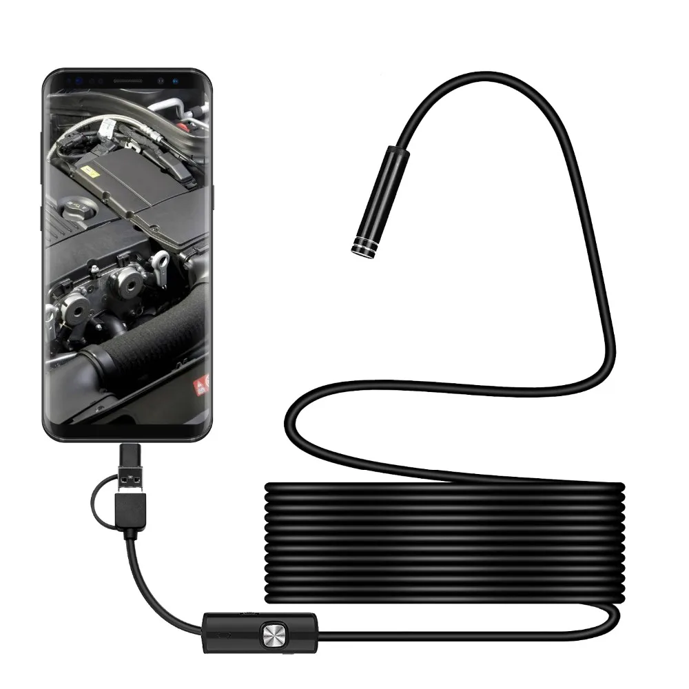 Hot Selling An98 Snake Inspection Camera 2in1 Waterproof Android