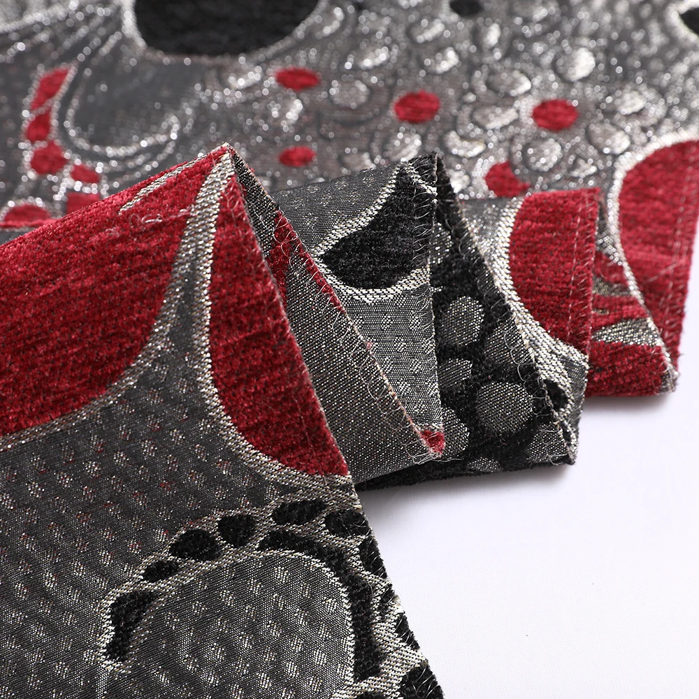 Woven Glitter Patterned Upholstery Chenille Microfiber Fabric Buy