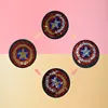 2018 new design custom reversible sequin shield shape patches