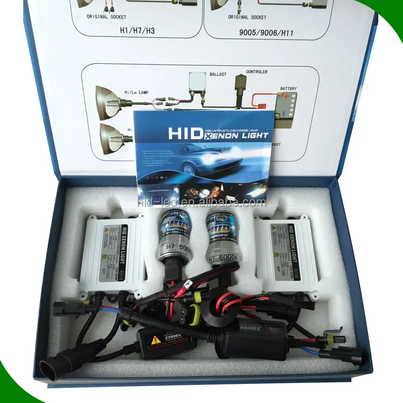 slim ballast 35w 55w 75w bi-xenon h13 9004 9007 h4 high low beam 6000k 8000k xenon h4 hid converxion kits