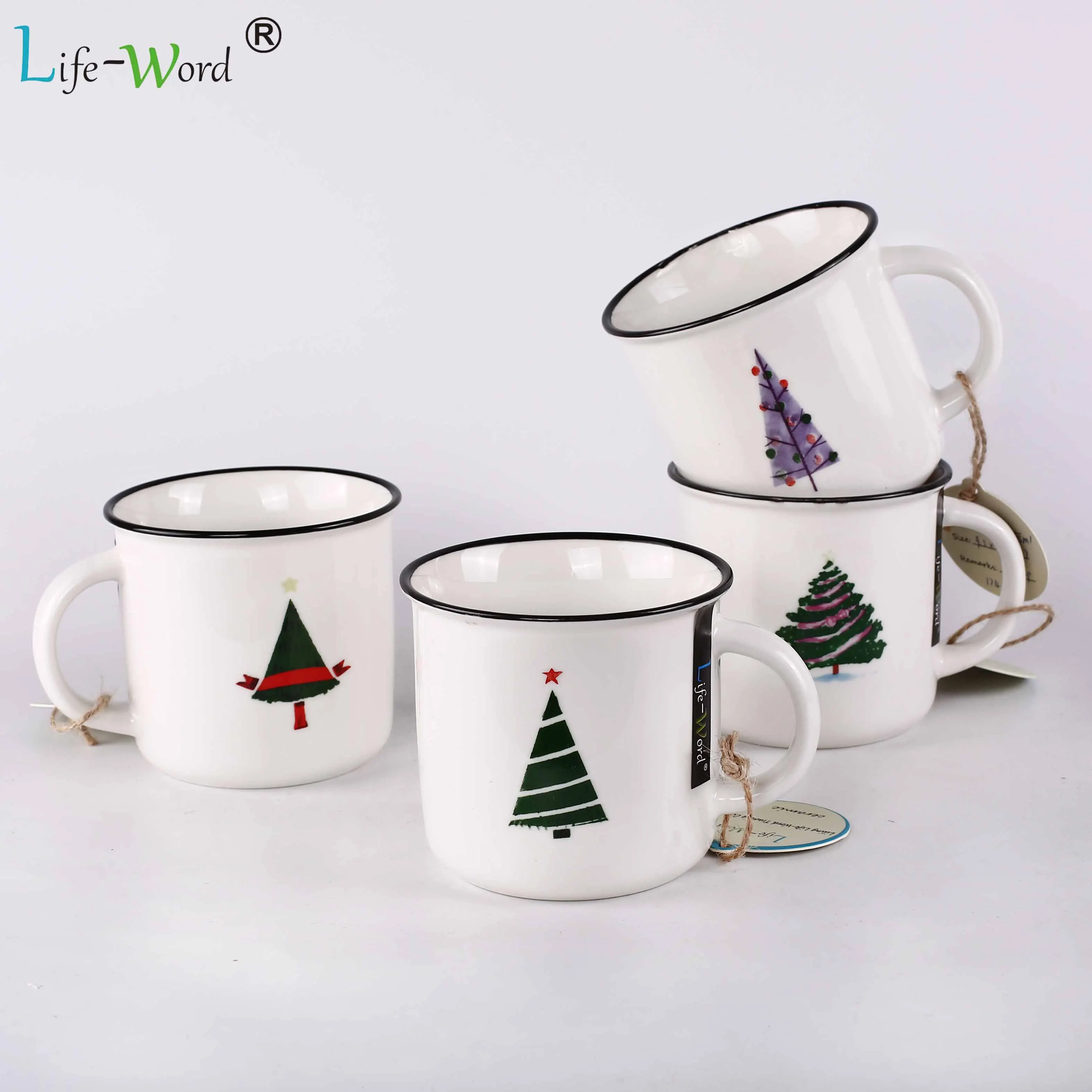 New 2019 Trending Blank White Customized Christmas Coffee Mugs Customized Christmas Coffee Mugs