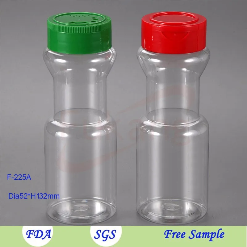 empty spice bottles plastic