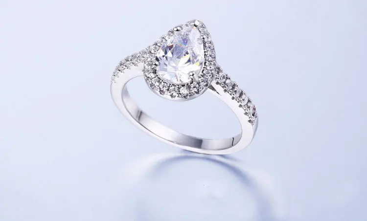 Manufacturer direct sale 925 sterling silver ring cz moissanite wedding rings women