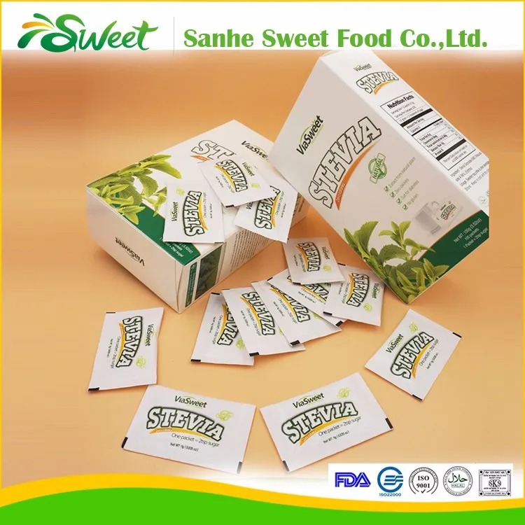 Factory Price Stevia Sugar Sachet For Diabetic With Ce Certificate
