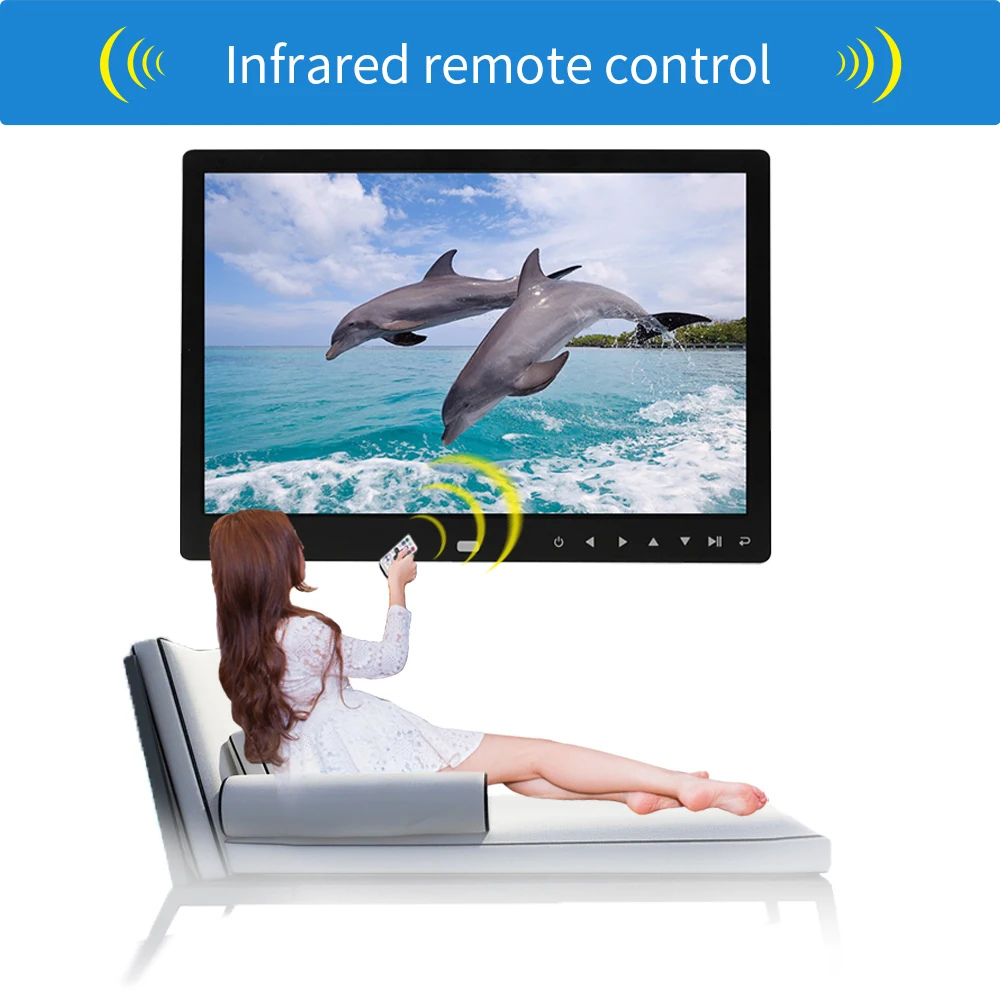 12 inch Rohs digital photo frame lcd advertising screen auto play picture video HD 1280X800