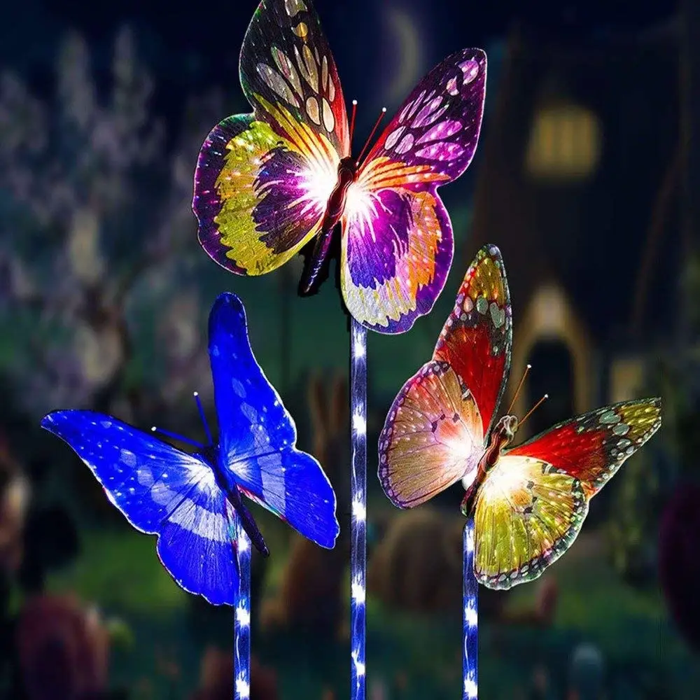 Cheap Solar Butterfly Light Garden Stake, find Solar Butterfly Light