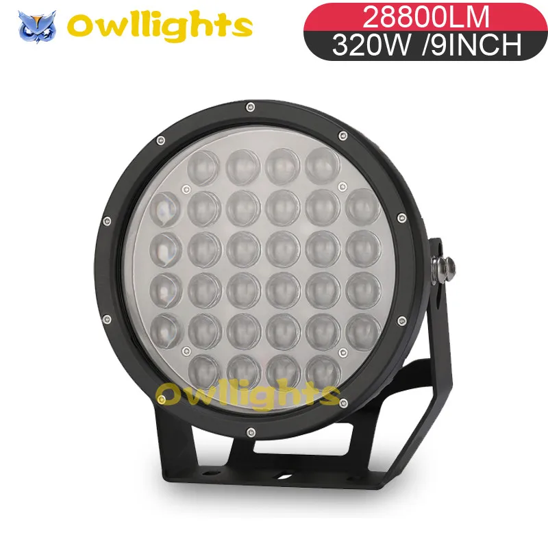 2019 china Wholesale 4D 320w led Spotlight off road 4X4 9inch 320w led driving car head light for truck auto accessories