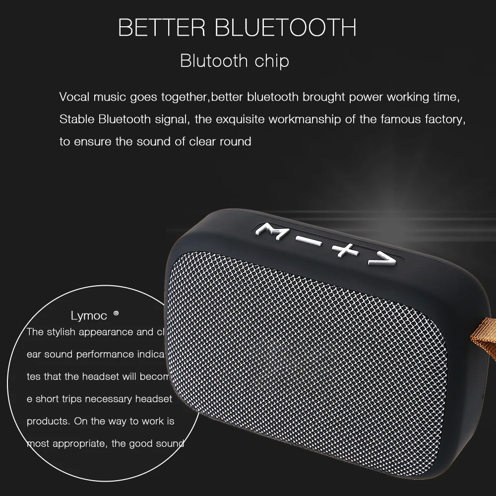 Amazon hot selling Fabric Box Mini Portable Outdoor Wireless Speaker BT Speakers Loud box Party HD Mic Handsfree - ANKUX.COM