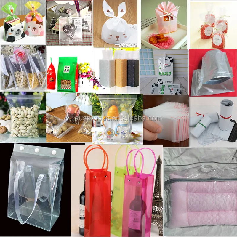 transparent open top small plastic bags