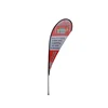 4.5m Single or double sided custom print popular teardrop banner beach flag with fiberglass and aluminum pole