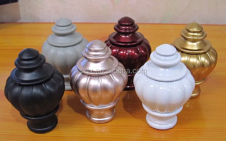 New Design Polyresin Curtain Rod End Caps For New Design Polyresin Curtain Rod End Caps For
